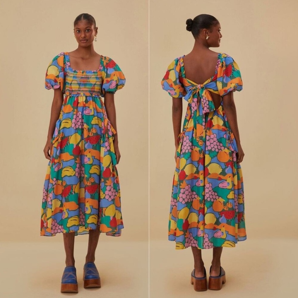 NEW FARM RIO | Colorful Fruit Maxi Dress